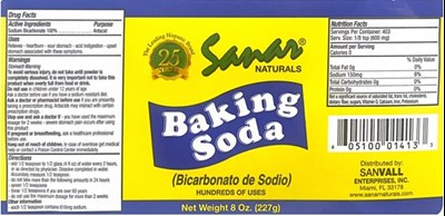Label Baking Soda (Baking Soda Sanvall Label)